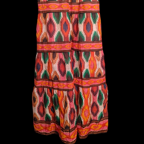 alice + olivia Santina Lace Tiered Midi Dress - Picture 7 of 12